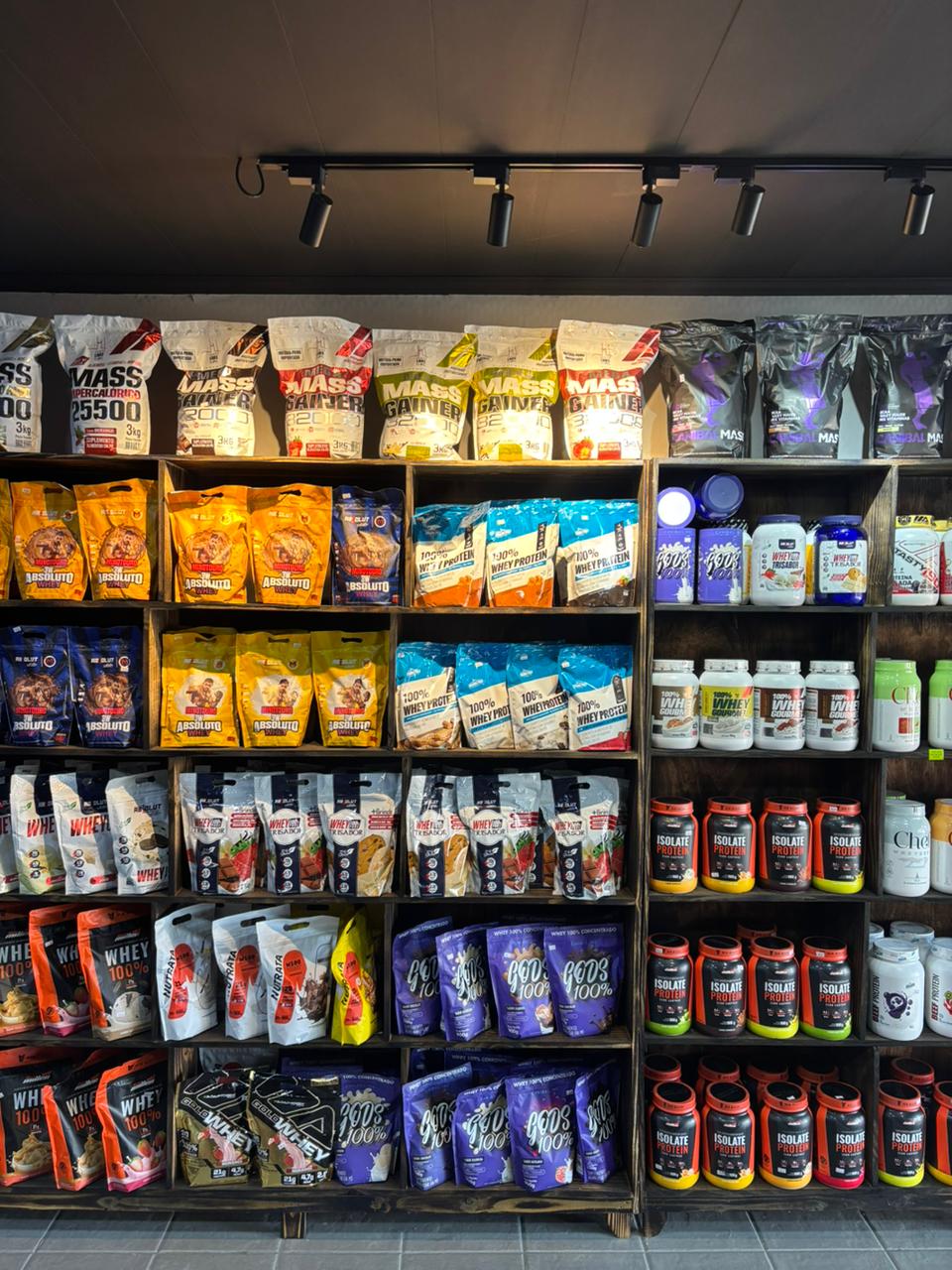 Produtos na prateleira